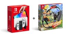 Nintendo Switch OLED Model - bílý + Ring Fit Adventure (SWITCH)