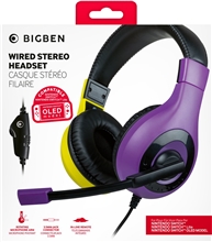 BigBen Interactive Stereo Gaming Headset V1 - Purple + Yellow (Switch) /PS5