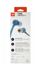 JBL Tune 160 Sluchátka s mikrofonem - modrá