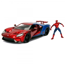 Jada Toys Marvel Spiderman Ford GT Vehicle with Figure