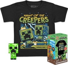 Funko Pocket Pop! & Tee  Minecraft - Blue Creeper - Vinyl Figure & T-Shirt (L)