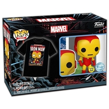Funko Pop! & Tee : Marvel - Iron Man Vinyl Figure - T-Schirt L