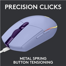 Logitech - G203 Lightsync Gaming Mouse - Lilac