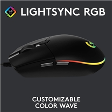 Logitech - G203 LIGHTSYNC Gaming Mouse - Black