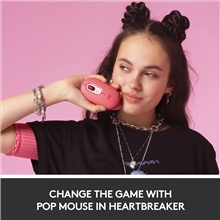 Logitech - Emoji  Pop Mouse - Red