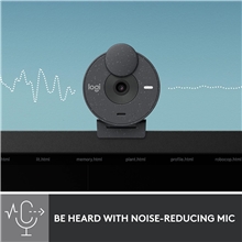 Logitech - Brio 300 Full HD webcam - Black