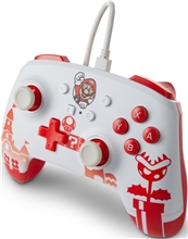 PowerA Enhanced Wired Controller - Mario Red/White (SWITCH)