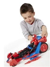 Hasbro - Spiderman Titan Heroes Series Action Figure with Giant Spider Turbo Racer Car