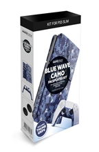 PS5 Slim Blue Wave Camo Faceplates Kit (PS5)