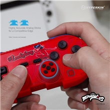 Hyperkin Pixel Art Miraculous Bluetooth Controller for Nintendo Switch/PC/Mac/Android - Ladybug (SWITCH/PC)