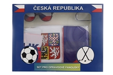 Fandící set Česká republika - s kloboukem