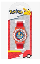 Pokémon Red Strap Character Dial Time Teacher Watch