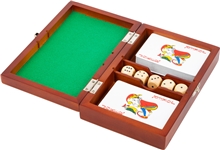 small foot Hrací kostky a karty v dřevěném boxu