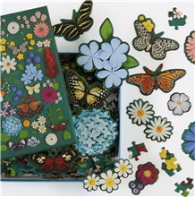 Galison Puzzle Motýlí botanická zahrada 500 dílků