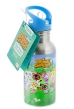 Animal Crossing kovová láhev s brčkem (500 ml)