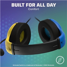 PDP Nintendo Switch Wired Headset LVL40 - Yellow/Blue