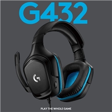 Logitech G432 7.1 Surround Sound Wired Gaming Headset - Black