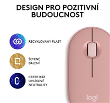 Logitech - Pebble Mouse 2 - M350s - Pink