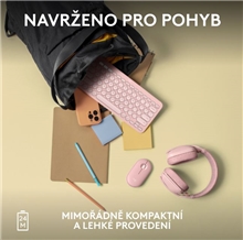 Logitech - Pebble Mouse 2 - M350s - Pink