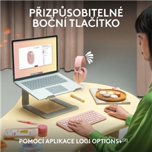 Logitech - Pebble Mouse 2 - M350s - Pink