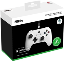 8BitDo Ultimate Wired Controller for Xbox Hall Ed - White