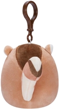 Squishmallows - 9 cm Clip On plyšák - Melzie the Chipmunk