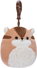 Squishmallows - 9 cm Clip On plyšák - Melzie the Chipmunk