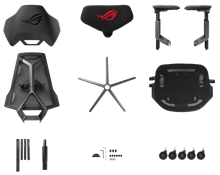 ASUS herní křeslo ROG Destrier Ergo Gaming Chair (SL400), černá