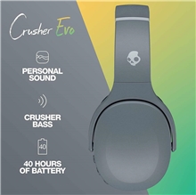 Skullcandy - Crusher EVO Over-Ear Wireless - Grey /Audio  and  HiFi /Grey