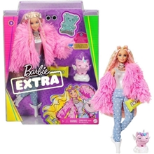 Barbie extra v růžové bundě