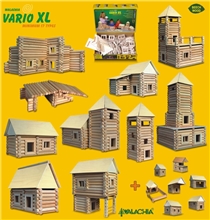 Walachia Dřevěná stavebnice Vario XL 184 dílů	