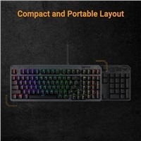 ASUS TUF Gaming K3 GEN II mechanická klávesnice, US, šedá