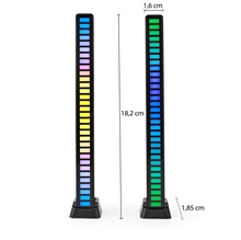 Nedis - Herní LED světlo, RGB, černá