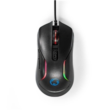 Nedis - 5in1 gaming set - keyboard, headphones, mouse and mouse pad, black, AZERTY