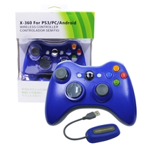 Wireless Controller for Xbox 360 and PC - Blue (X360/PC)