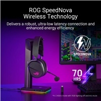 ASUS sluchátka ROG Pelta, Bezdrátové BT a RF 2.4GHz, ARGB, černá