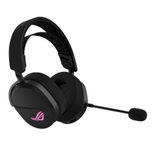 ASUS sluchátka ROG Pelta, Bezdrátové BT a RF 2.4GHz, ARGB, černá