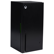 XBOX Series X - replika - mini lednice - 5 litrů - černá/zelená