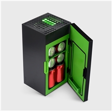 XBOX Series X - replika - mini lednice - 5 litrů - černá/zelená