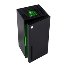 XBOX Series X - replika - mini lednice - 10 litrů - černá/zelená