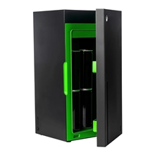 XBOX Series X - replika - mini lednice - 10 litrů - černá/zelená