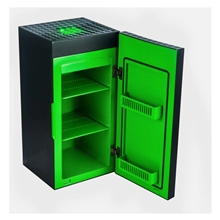 XBOX Series X - replika - mini lednice - 10 litrů - černá/zelená
