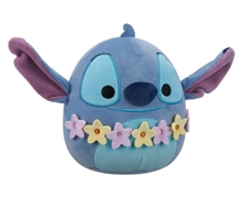 Squishmallows - 20 cm Plush - Disney: Stitch Wearing Lei