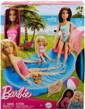 Barbie® Panenka s bazénem a klouzačkou