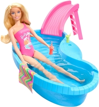 Barbie® Panenka s bazénem a klouzačkou