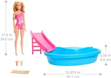 Barbie® Panenka s bazénem a klouzačkou