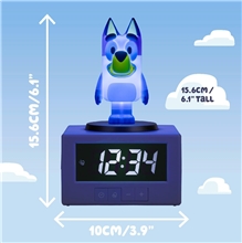 Budík s nočným svetlom Paladone Icons: Bluey - Alarm Clock