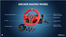 Arcade Racing Wheel Kit (PS5/PS4/X1/XSX/SWITCH/PC)