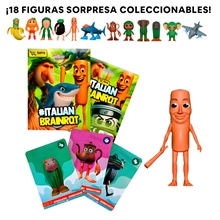 Italian Brainrot - Assorted Figure + 3 Collectable Cards