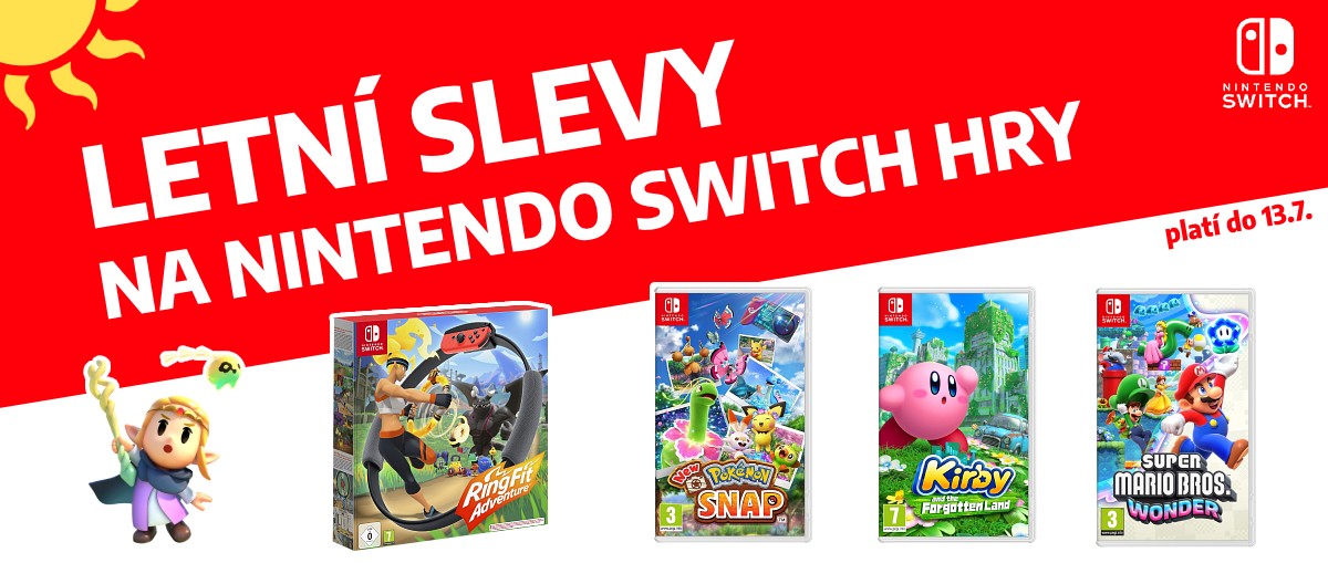 Letní slevy Nintendo Summer Sale 2025